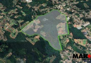 Área à venda, 800000 m² por r$ 50.000.000,00 - água espraiada (caucaia do alto) - cotia/sp