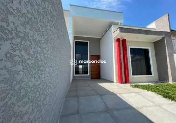 Casa em condomínio fechado com 3 quartos à venda na rua rio paraná, 244, iguaçu, fazenda rio grande por r$ 480.000
