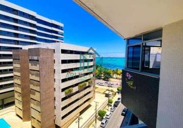 Apartamento cobertura à venda beira-mar da praia de ponta verde, duplex com 254m² - maceió alagoas