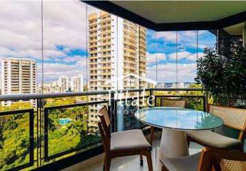 Apartamento com 4 dormitórios à venda, 350 m² por r$ 3.900.000,00 - santo amaro - são paulo/sp
