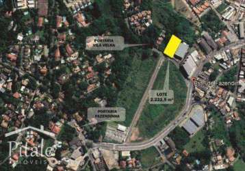Terreno à venda, 2223 m² por r$ 1.650.000,00 - jardim ana estela - carapicuíba/sp