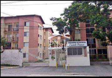 Apartamento com 2 dormitórios à venda, 52 m² por r$ 201.400 - cidade ariston estela azevedo - carapicuíba/sp