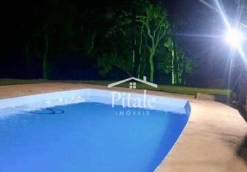 Chácara com 3 dormitórios e piscina à venda, 3700 m² por r$ 400.000 - chácaras monte serrat - itapevi/sp