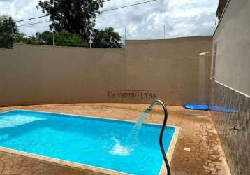 Casa com piscina e 2 dormitórios à venda, por r$ 330.000 - jardim cila de lúcio bauab - jaú/sp