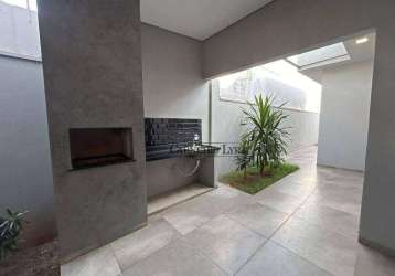 Casa nova com 3 dormitórios à venda, 150 m² por r$ 570.000 - chácara bela vista - jaú/sp