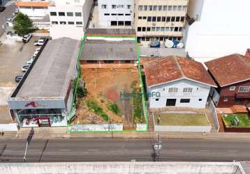 Terreno à venda, 608 m² por r$ 4.200.000,00 - centro - guarapuava/pr