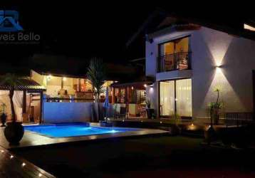 Casa com 4 dormitórios à venda, 301 m² por r$ 1.350.000,00 - parque rio abaixo - atibaia/sp