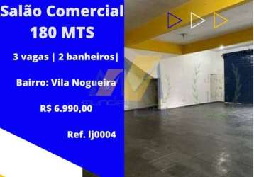 Sala comercial para alugar na vila nogueira, diadema , 180 m2 por r$ 6.990