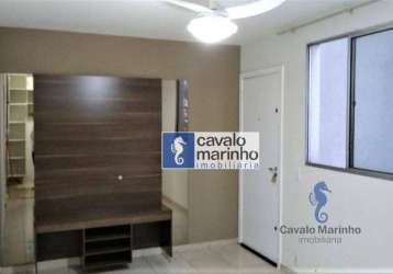 Apartamento com 2 dormitórios à venda, 43 m² por r$ 165.000,00 - alto do ipiranga - ribeirão preto/sp