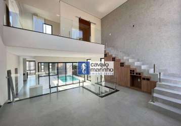 Casa com 4 dormitórios à venda, 307 m² por r$ 2.380.000,00 - condomínio terras de siena - ribeirão preto/sp