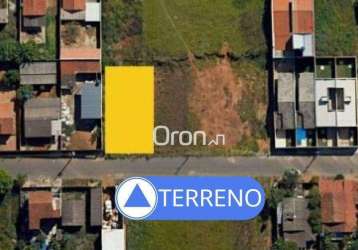 Terreno à venda, 420 m² por r$ 95.000,00 - jardim buriti sereno - aparecida de goiânia/go