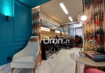 Sala mobiliada à venda, 42 m² por r$ 420.000 - setor oeste - goiânia/go