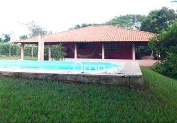 Chácara com 3 dormitórios à venda, 2200 m² por r$ 599.000,00 - estância das águas - hidrolândia/go