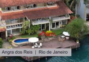 Casa com 8 dormitórios à venda, 1200 m² por r$ 10.000.000,00 - portogalo - angra dos reis/rj