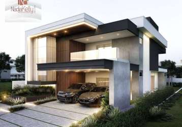 Casa de 320m² com 4 suítes em condomínio a venda por r$ 2.300.000 no porta do sol - joão pessoa pb.