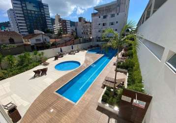 Apartamento semimobiliado com vista panorâmica de 2 dormitórios, sendo 1 suíte, 1 vaga de garagem no bairro trindade em florianópolis/sc.