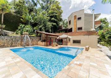 Casa com 3 suítes com banheira de hidromassagem e closet à venda, 400 m² por r$ 1.335.000 - chácaras embu colonial - embu das artes/sp