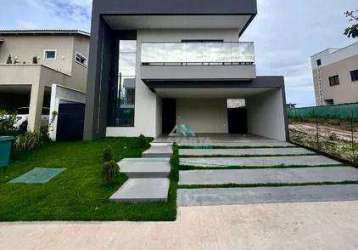 Casa com 4 dormitórios para alugar, 334 m² por r$ 12.000/mês - alphaville eusébio - eusébio/ce