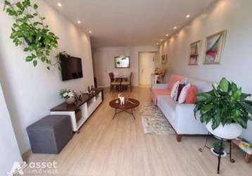 Asset imóveis vende apartamento com varanda e 2 quartos, 80m², por r$ 550.000 - boa viagem - niterói