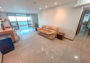 Apartamento com 4 dormitórios para alugar, 270 m² por r$ 10.372,71/mês - praia de itaparica - vila velha/es