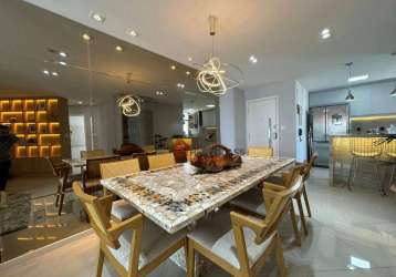 Apartamento com 3 dormitórios à venda, 125 m² por r$ 1.200.000,00 - praia de itaparica - vila velha/es