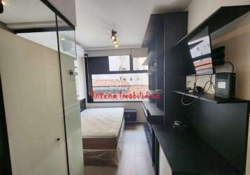 Apartamento para alugar na rua das palmeiras, vila buarque, são paulo, 15 m2 por r$ 2.400