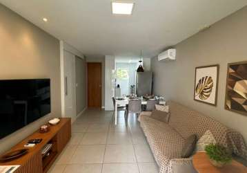 Guarajuba, apartamento a venda, 01 quarto, 46m2, mobiliado,  paraíso dos coqueiros, camaçari/ba.