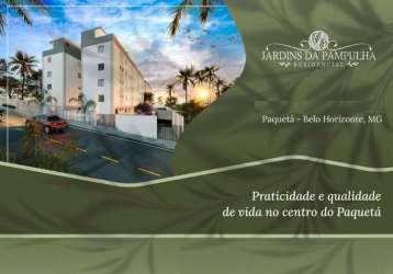 Apartamento com 2 quartos à venda na rua frei martinho burnier, 174, jardim paquetá, belo horizonte por r$ 252.000