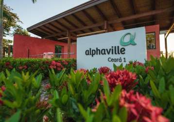 Alphaville ceará 1, oportunidade, lote poente, 478m2, quitado e registrado.