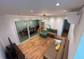 Apartamento com 3 dormitórios para alugar, 93 m² por r$ 6.747,00/mês - jardim guarulhos - guarulhos/sp