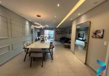 Apartamento com 3 suítes à venda, 145 m² por r$ 1.350.000 - vila guilhermina - praia grande/sp