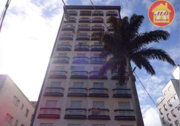 Apartamento com 1 quarto à venda, 49 m² por r$ 250.000 - boqueirão - praia grande/sp