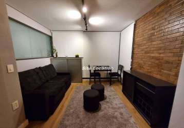 109364 apartamento com 1 dormitório para alugar, 30 m² por r$ 5.056/mês - brooklin - são paulo/sp