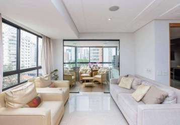 110767 apartamento com 4 dormitórios para alugar, 202 m² por r$ 17.939/mês - moema - são paulo/sp
