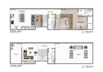Cobertura com 2 dormitórios à venda, 86 m² por r$ 750.000,00 - centro - pinhais/pr
