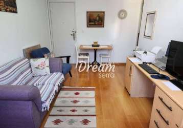 Apartamento com 1 quarto + dependência completa à venda, 58 m² por r$ 330.000 - várzea - teresópolis/rj