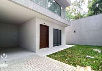 Lindo sobrado 160 m² com 3 quartos sendo 1 suíte, terraço, 2 vagas de garagem à venda por r$ 980.000 - boa vista - curitiba/pr