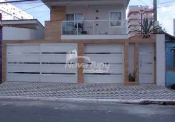 Casa em condomínio fechado com 2 quartos à venda na vila assunção, praia grande , 70 m2 por r$ 330.000
