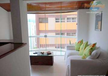 Flat com 1 dormitório à venda, 68 m² por r$ 400.000,00 - pitangueiras - guarujá/sp