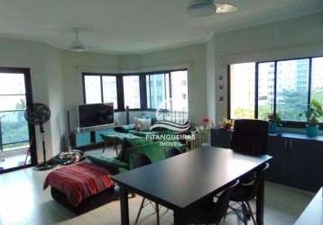 Flat com 3 dormitórios à venda, 112 m² por r$ 750.000,00 - pitangueiras - guarujá/sp
