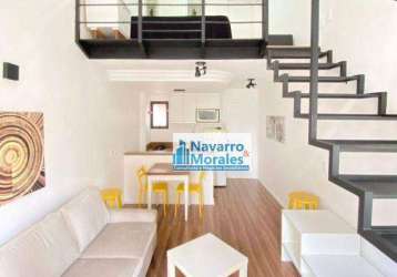 Apartamento, 40 m² - venda por r$ 600.000,00 ou aluguel por r$ 5.000,00/mês - moema - são paulo/sp