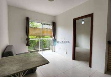 Apartamento com 1 dormitório para alugar, 49 m² por r$ 2.725,61/mês - lagoa da conceição - florianópolis/sc