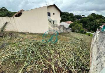 Terreno à venda na rua diogo pinto de azevedo portugal, 28, abranches, curitiba, 341 m2 por r$ 395.000