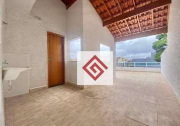 Cobertura com 2 dormitórios para alugar, 100 m² por r$ 2.573,00/mês - vila camilópolis - santo andré/sp