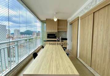 Apartamento com 3 dormitórios à venda, 126 m² por r$ 950.000,00 - praia das astúrias - guarujá/sp
