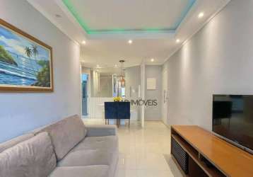 Apartamento com 2 dormitórios à venda, 70 m² por r$ 450.000,00 - enseada - guarujá/sp