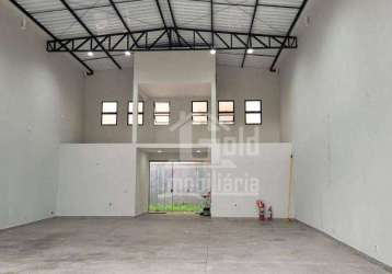 Salão para alugar, 180 m² por r$ 6.500,00/mês - parque industrial lagoinha - ribeirão preto/sp