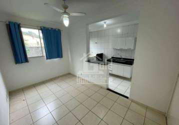 Apartamento térreo com 2 dormitórios para alugar, 47 m² por r$ 1.139/mês - conjunto habitacional jardim das palmeiras - ribeirão preto/sp