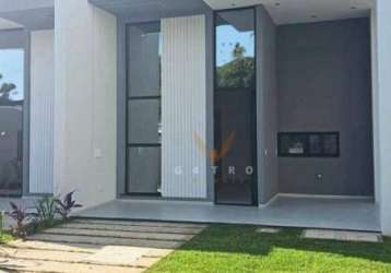 Casa com 3 dormitórios à venda, 115 m² por r$ 420.000,00 - precabura - eusébio/ce