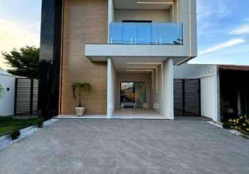 Casa com 4 dormitórios à venda, 187 m² por r$ 1.400.000 - luzardo viana - maracanaú/ce